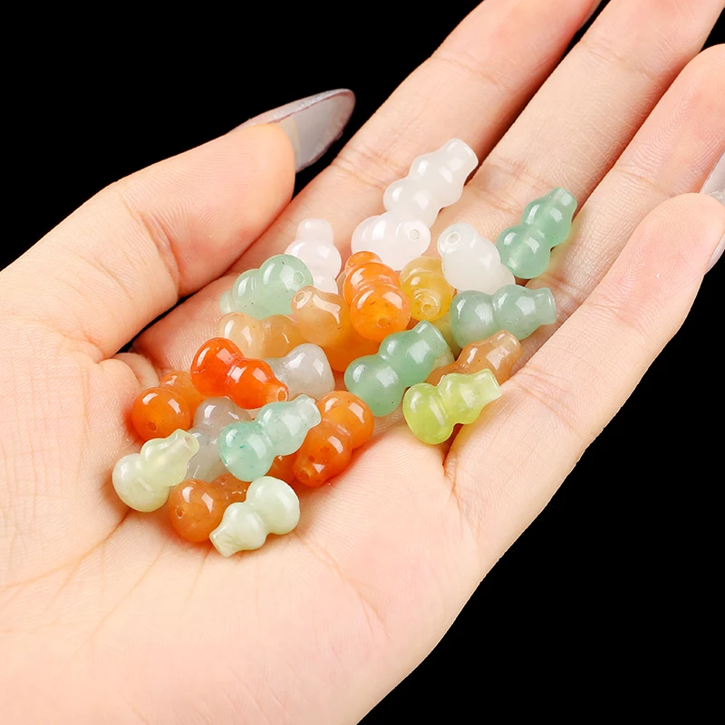 JD Natural Chalcedony Gourd Shaped Vertical Drilled Loose Spacer Beads Accessories for Handmade DIY Bracelet Jewelry Making
JD Natural Chalcedony Gourd Shaped Vertical Drilled Loose Spacer Beads Accessories for Handmade DIY Bracelet Jewelry Making