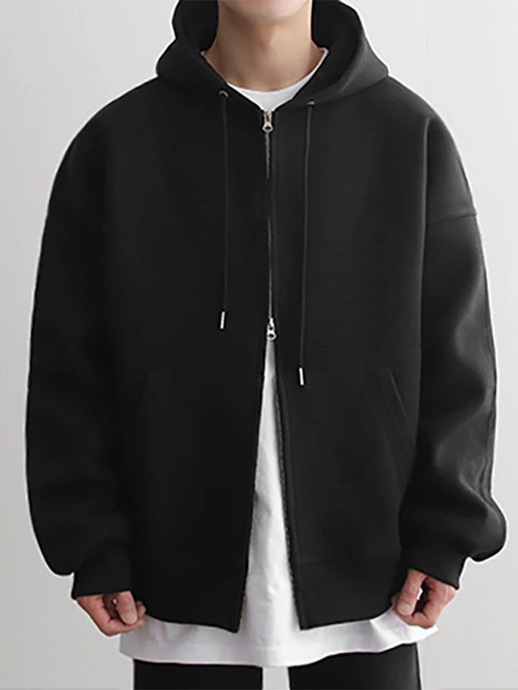 Men's Loose Long Sleeve Double Zipper Pocket Cardigan Hoodies Autumn Japanese Harajuku Solid Simple Versatile Hooded Jacket
Men's Loose Long Sleeve Double Zipper Pocket Cardigan Hoodies Autumn Japanese Harajuku Solid Simple Versatile Hooded Jacket