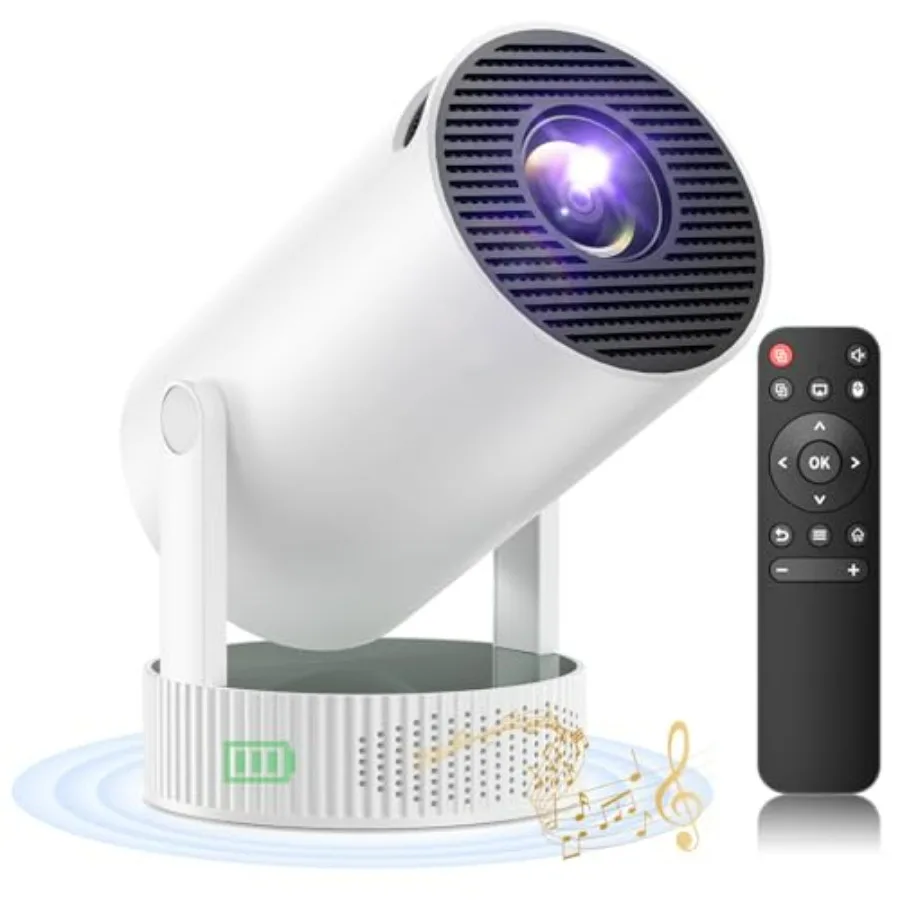 Портативный мини-проектор 4K с аккумулятором, Wi-Fi, Bluetooth, встроенными приложениями для спальни, совместимый с iPhone/TV Stick/HDMI/USB/ноутбуком
Портативный мини-проектор 4K с аккумулятором, Wi-Fi, Bluetooth, встроенными приложениями для спальни, совместимый с iPhone/TV Stick/HDMI/USB/ноутбуком