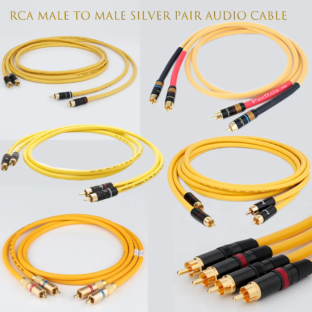1 пара Preffair Hi-Fi аудио посеребренный соединительный кабель сигнала с разъемом RCA X412
1 пара Preffair Hi-Fi аудио посеребренный соединительный кабель сигнала с разъемом RCA X412