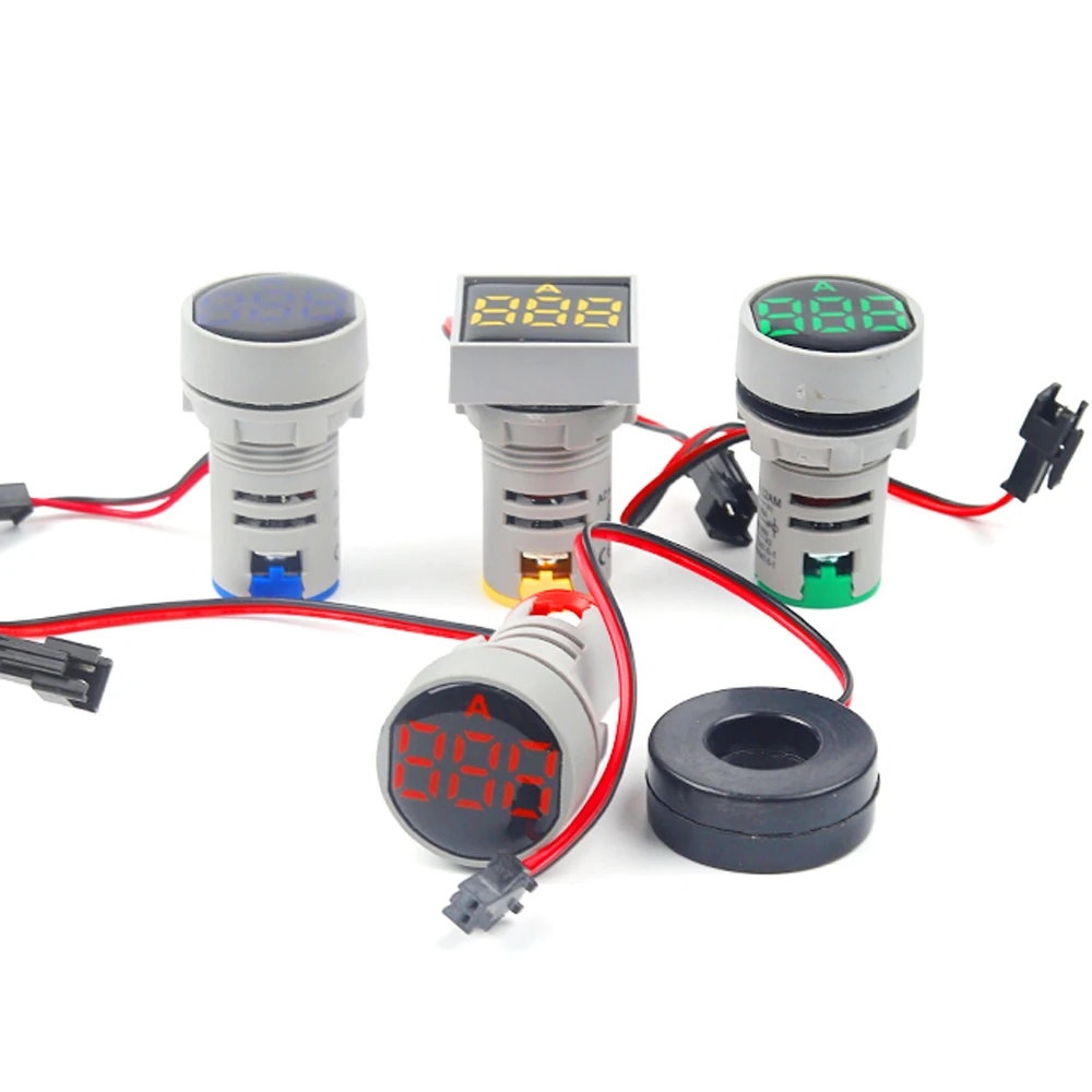 22mm 0-100A Protective Film Mini Square Round Digital Display Current indicator ampere LED Pilot Lamp Light Ammeter Tester Meter
22mm 0-100A Protective Film Mini Square Round Digital Display Current indicator ampere LED Pilot Lamp Light Ammeter Tester Meter