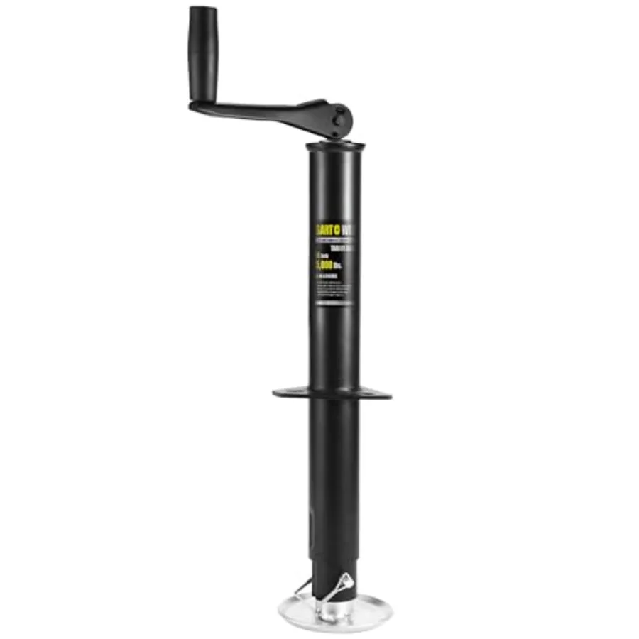 Utility, yacht, and camper trailers: heavy duty A-frame trailer jack, steel, black, 5000 lbs capacity with 15 vertical travel a
Utility, yacht, and camper trailers: heavy duty A-frame trailer jack, steel, black, 5000 lbs capacity with 15 vertical travel a