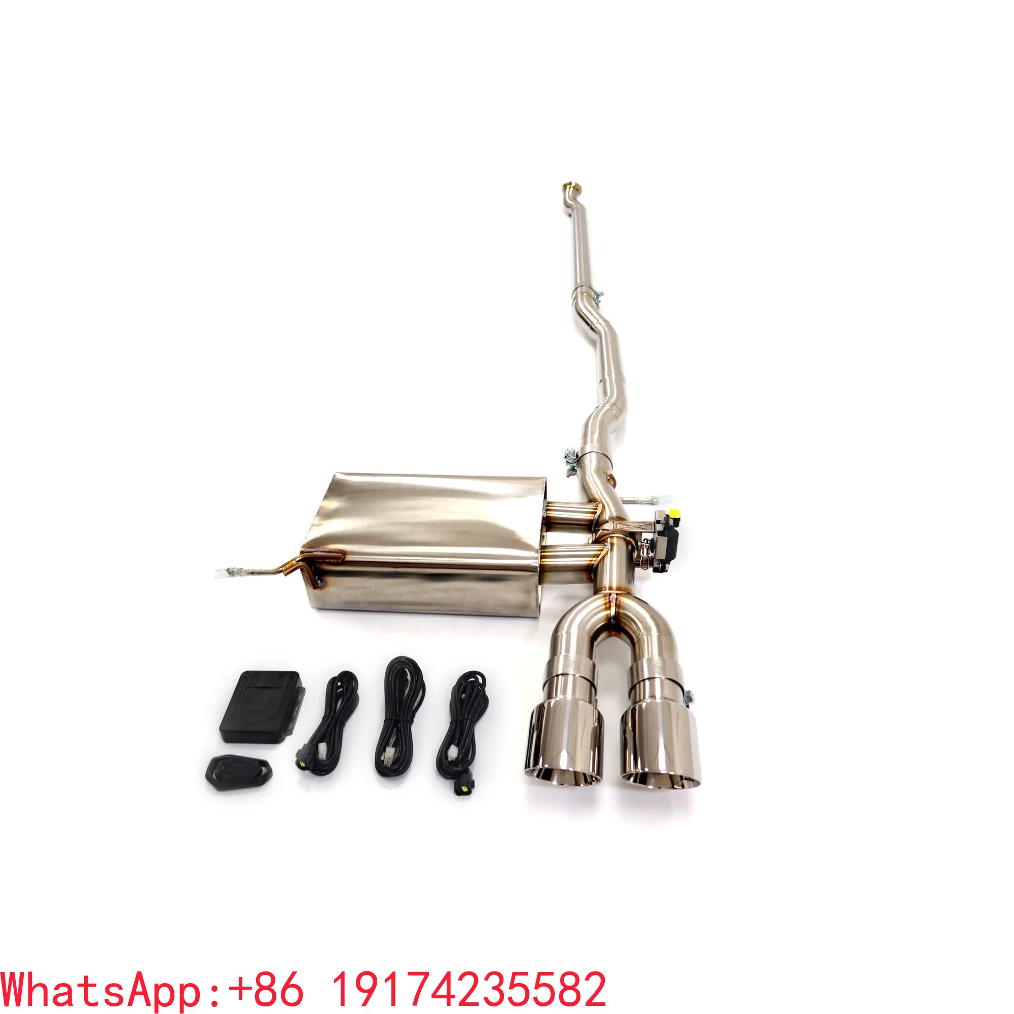 For Stainless Steel Exhaust System Valve Catback For F56 B38 1.5T With High Flow Performance Auto Turning Pipe Parts