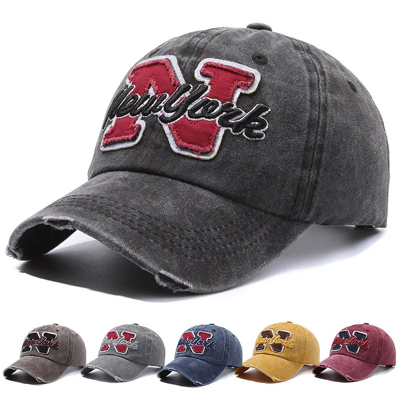 Korean Style Washed Denim Vintage Fabric Curved Brim Baseball Cap Cap Women With Letter Embroidery Couple Hip Hop Hat For Men
Korean Style Washed Denim Vintage Fabric Curved Brim Baseball Cap Cap Women With Letter Embroidery Couple Hip Hop Hat For Men