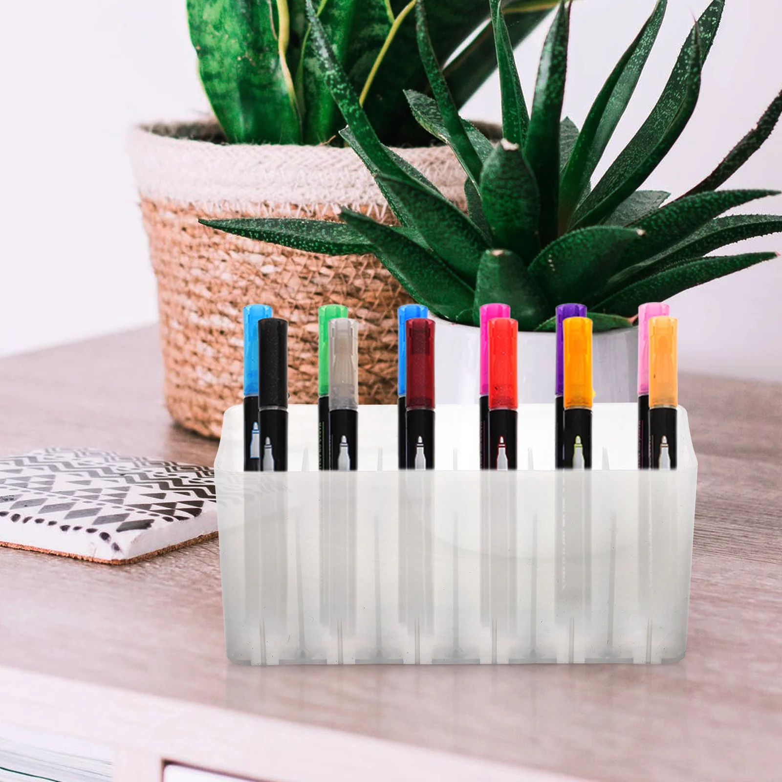 Marker Storage Box Office Organization and Pen Container Organizer for Desk Markers Holders
Marker Storage Box Office Organization and Pen Container Organizer for Desk Markers Holders