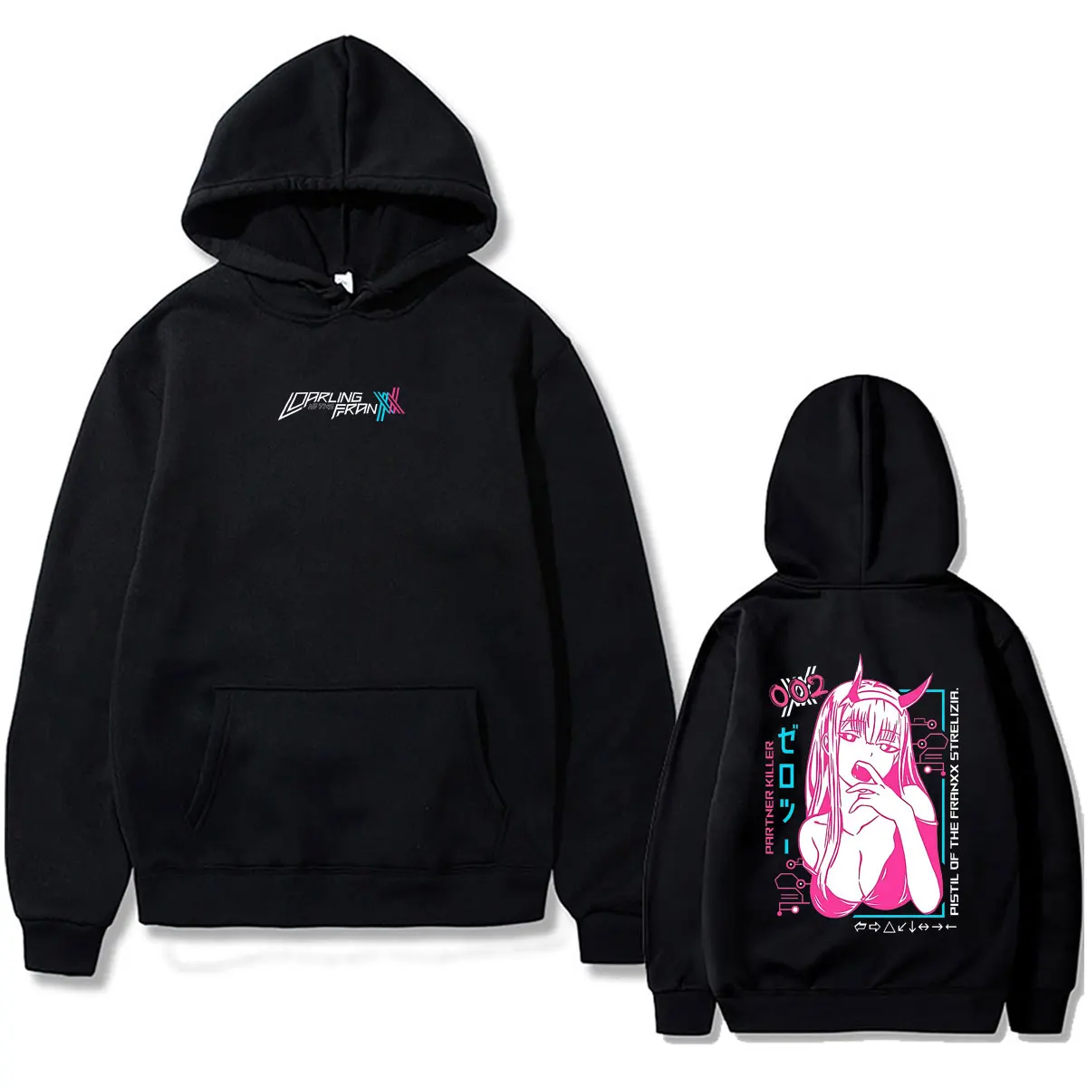 Anime Darling in The Franxx Zero Two Hoodie Men Women Manga Harajuku Pullover Hoodies Male Fashion Oversized Hooded Sweatshirt
Anime Darling in The Franxx Zero Two Hoodie Men Women Manga Harajuku Pullover Hoodies Male Fashion Oversized Hooded Sweatshirt
