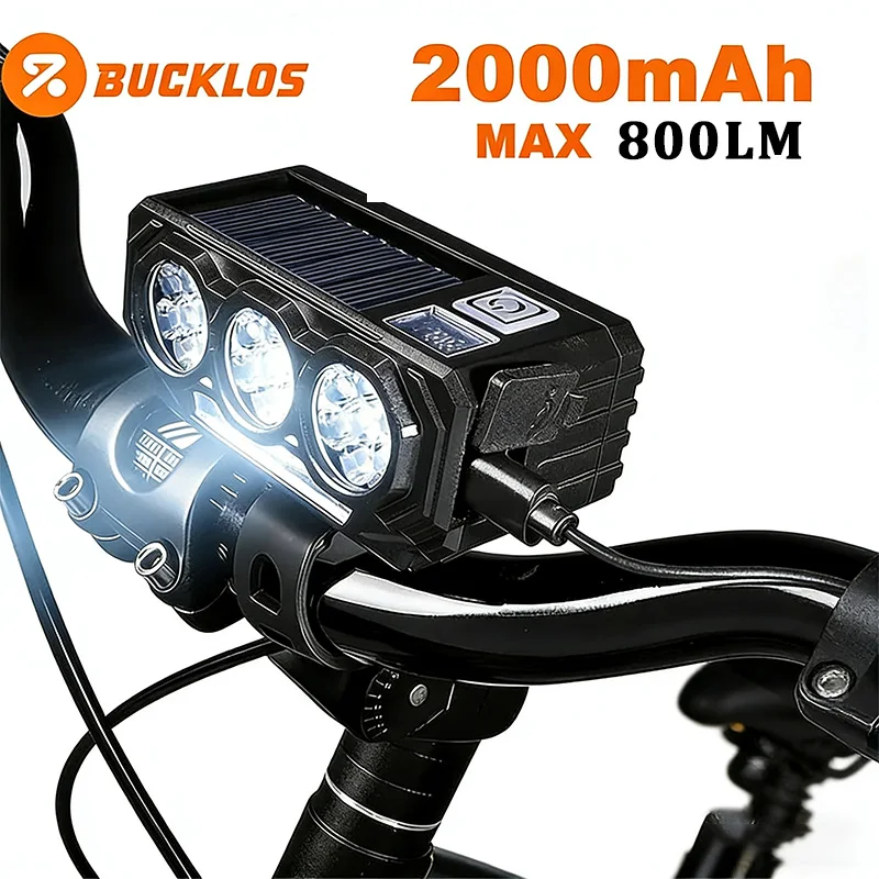 Bicycle Front Light Solar Road Bike Light with 120dB Horn TYPE-C MTB Mountain Bicycle Lamp 800LM Bike Headlight Flashlight
Bicycle Front Light Solar Road Bike Light with 120dB Horn TYPE-C MTB Mountain Bicycle Lamp 800LM Bike Headlight Flashlight