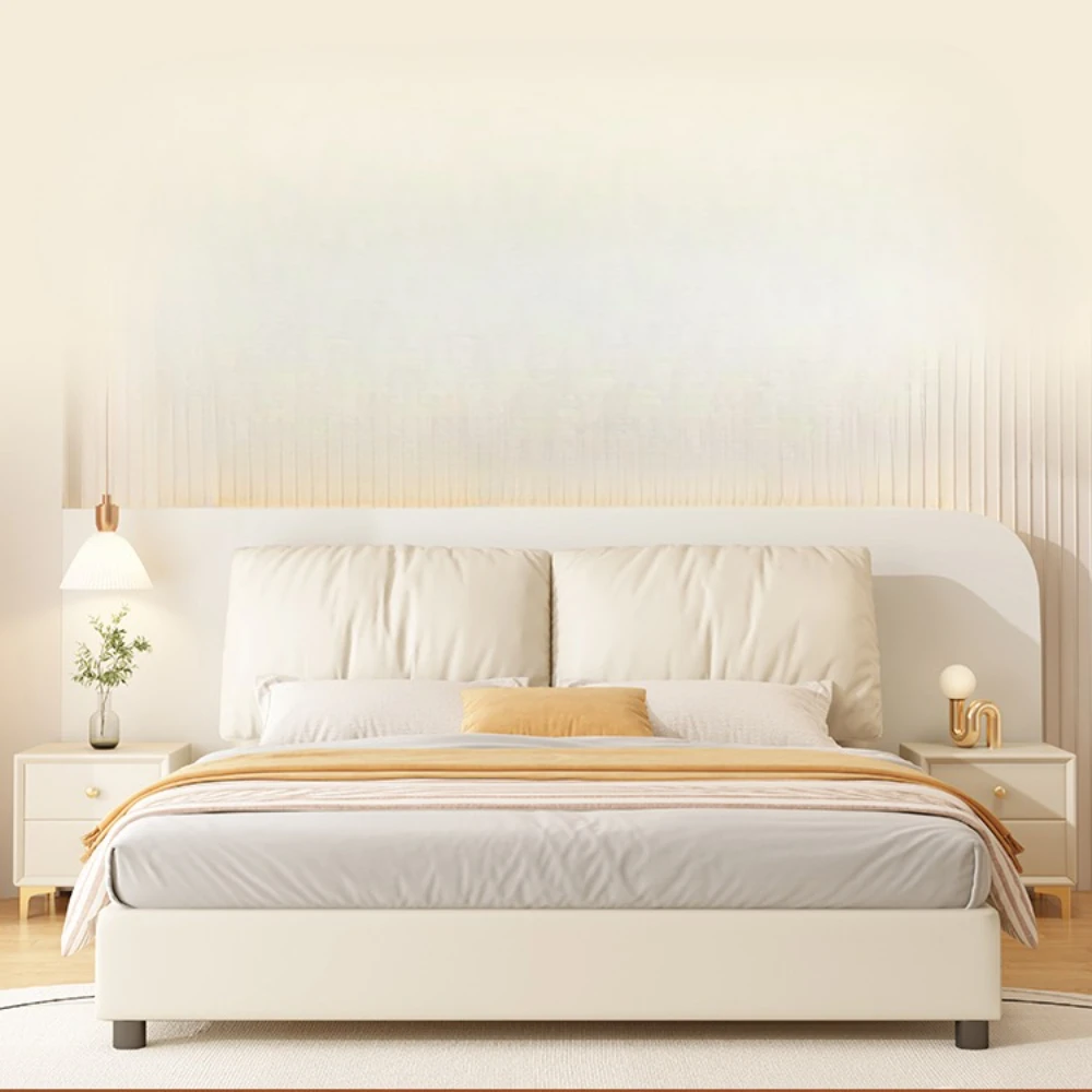 Modern Minimalist Bed Luxury Modern Upholstery Children Bed Nightstands Headboards Letto Matrimoniale Furniture Decoration
Modern Minimalist Bed Luxury Modern Upholstery Children Bed Nightstands Headboards Letto Matrimoniale Furniture Decoration