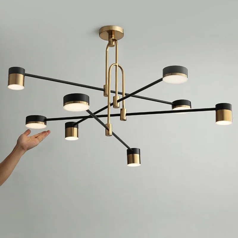Gold Black Metal Iron Chandelier For Home Living Room Decoration Nordic Style 4/6/8 Heads Hanging Ceiling Light Industrial
Gold Black Metal Iron Chandelier For Home Living Room Decoration Nordic Style 4/6/8 Heads Hanging Ceiling Light Industrial