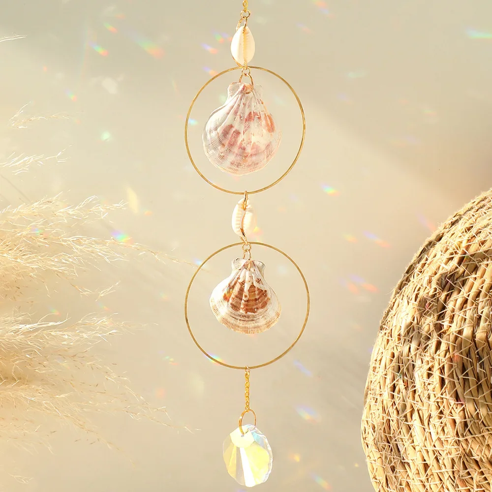 Acrylic souvenir natural gravel shell pendant sun catcher gardening metal crystal pendant chain decoration
Acrylic souvenir natural gravel shell pendant sun catcher gardening metal crystal pendant chain decoration