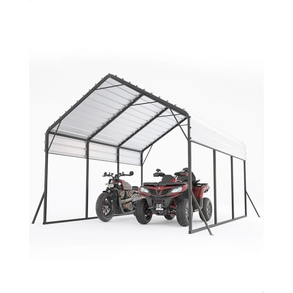 13 x 21 FT Metal Carport, Heavy Duty Carports Reinforced Frame and Steel Roof, All-Weather Shelter Canopy for Pickups, Boats, Ca
13 x 21 FT Metal Carport, Heavy Duty Carports Reinforced Frame and Steel Roof, All-Weather Shelter Canopy for Pickups, Boats, Ca