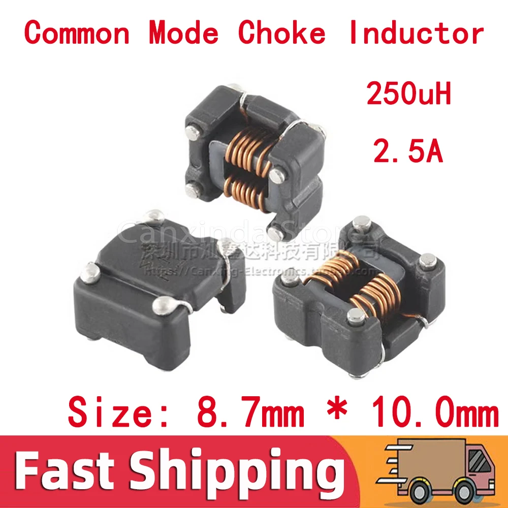 5pcs WE121 SMD SMT 250uH 2.5A Inductance Common Mode Chokes Power Inductor Filter Choke Coil 744272121
5pcs WE121 SMD SMT 250uH 2.5A Inductance Common Mode Chokes Power Inductor Filter Choke Coil 744272121