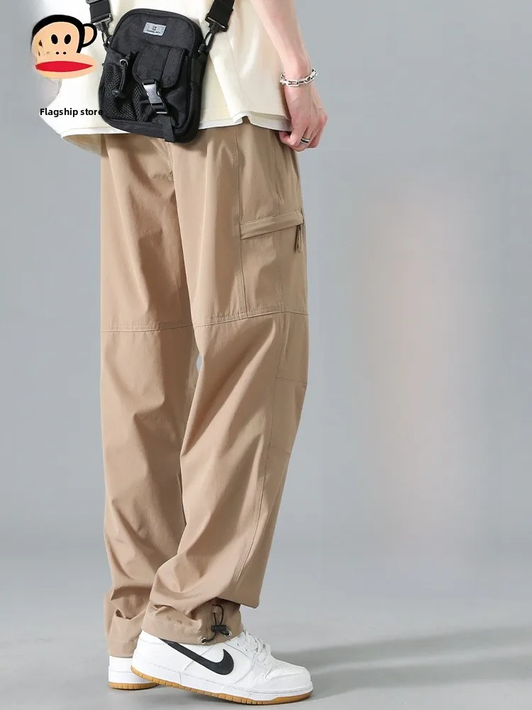 Мужские брюки Paul Frank American Sle Workwear: модные летние повседневные брюки-парашюты из ледяного шелка свободного прямого кроя
Мужские брюки Paul Frank American Sle Workwear: модные летние повседневные брюки-парашюты из ледяного шелка свободного прямого кроя