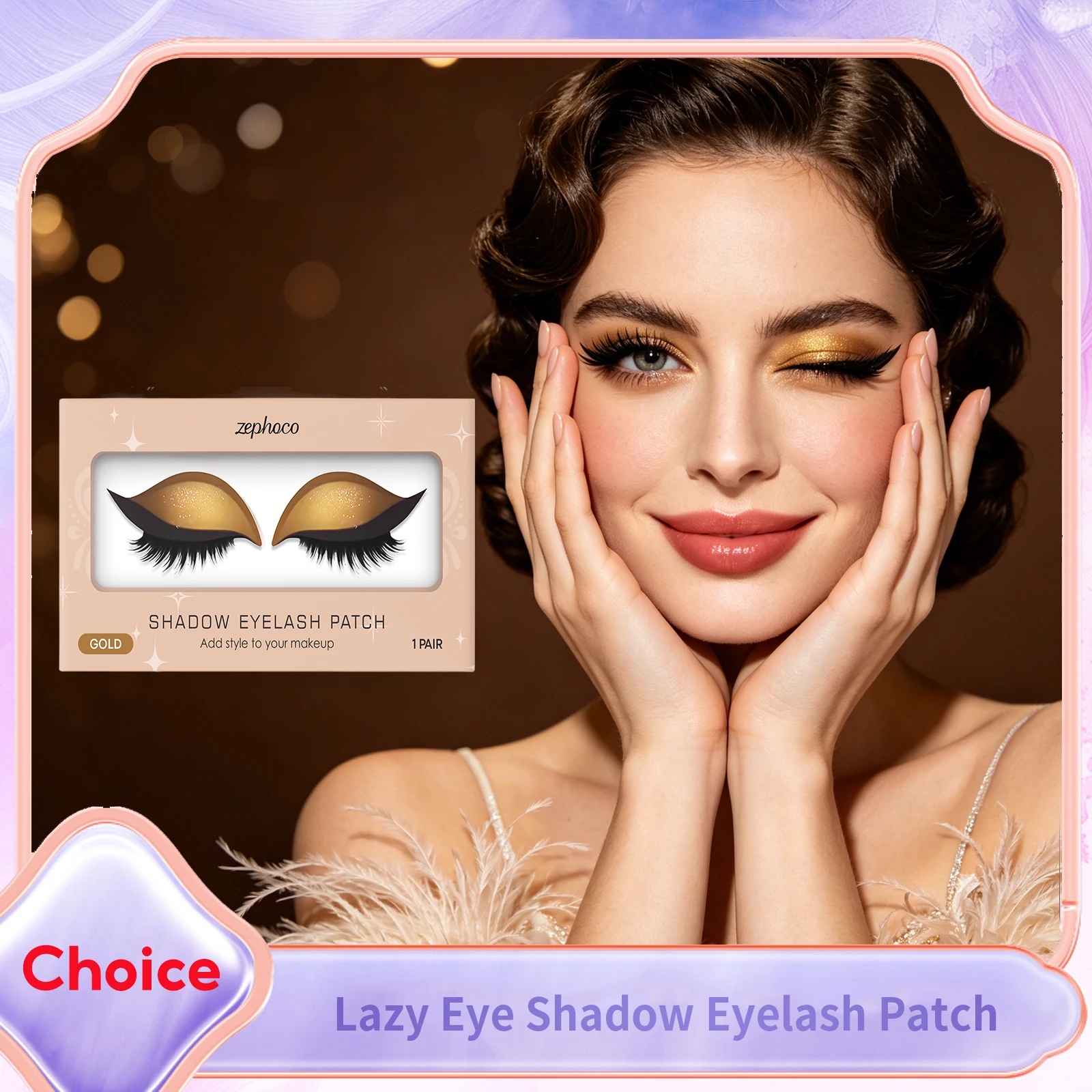 Lazy Eye Shadow Eyelash Patch 2-in-1 Reusable Eye Makeup Sticker with False Lashes Shadow Quick Makeup Waterproof Cosmetic Tools
Lazy Eye Shadow Eyelash Patch 2-in-1 Reusable Eye Makeup Sticker with False Lashes Shadow Quick Makeup Waterproof Cosmetic Tools