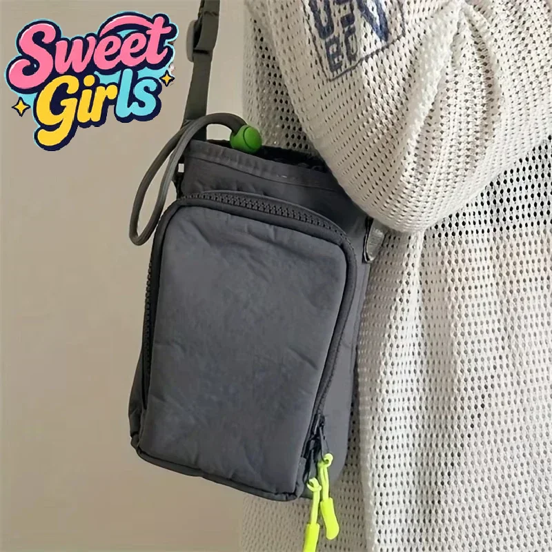 Cute Phone Bag Nylon Shoulder Bag Fashion Minimalist Crossbody Bags for Women Handbags Zipper Drawstring Handbag
Cute Phone Bag Nylon Shoulder Bag Fashion Minimalist Crossbody Bags for Women Handbags Zipper Drawstring Handbag