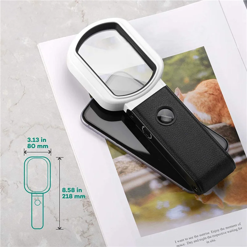 3Pcs Magnifying Glass With Light, 25X 10X Rechargeable Handheld And Standing Magnifier For Reading, Inspection, Jewelry
3Pcs Magnifying Glass With Light, 25X 10X Rechargeable Handheld And Standing Magnifier For Reading, Inspection, Jewelry