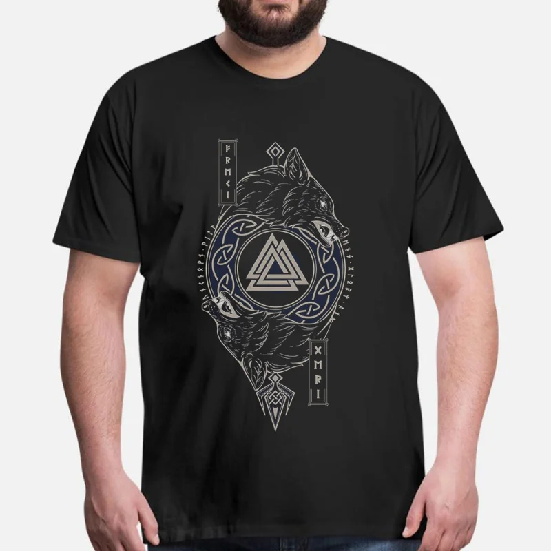 Odins Wolves Fenrir Viking wolf Gift t shirt Short Sleeve tee Norse Mythology Valhalla Graphic Clothes All size tops S-6XL
Odins Wolves Fenrir Viking wolf Gift t shirt Short Sleeve tee Norse Mythology Valhalla Graphic Clothes All size tops S-6XL