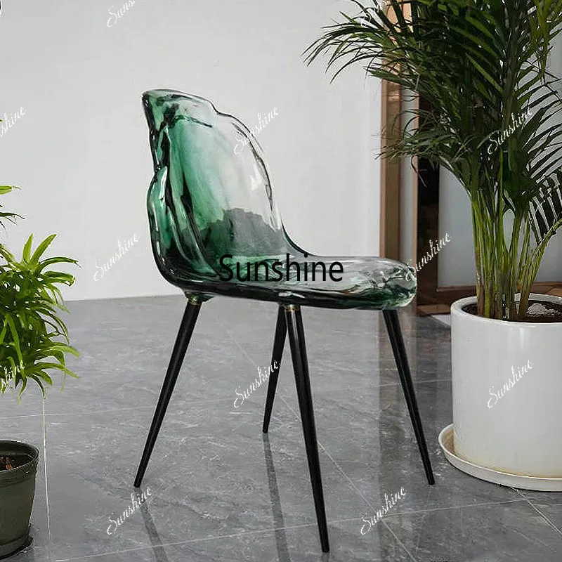 Creative transparent resin dining chair living room home single chair
Creative transparent resin dining chair living room home single chair