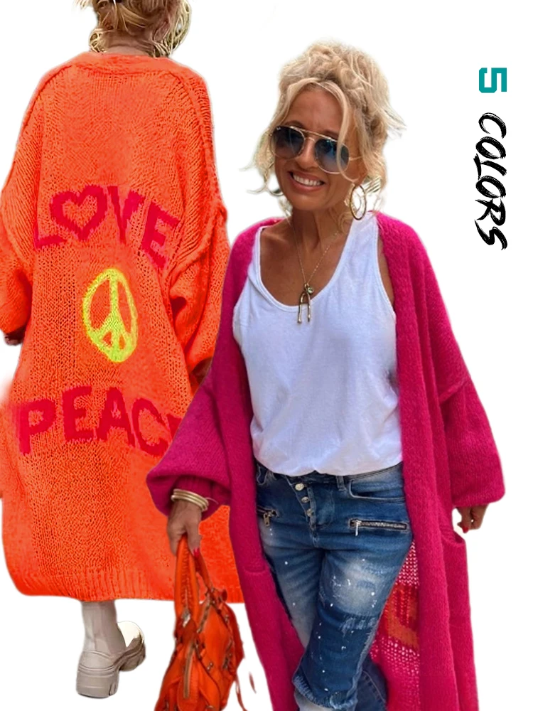 Knitted Cardigan Women Letter Patchwork 2024 Elegant Loose Long Outerwear Y2k Sweater Coat Cover Up Fashon Loose Streetwear
Knitted Cardigan Women Letter Patchwork 2024 Elegant Loose Long Outerwear Y2k Sweater Coat Cover Up Fashon Loose Streetwear