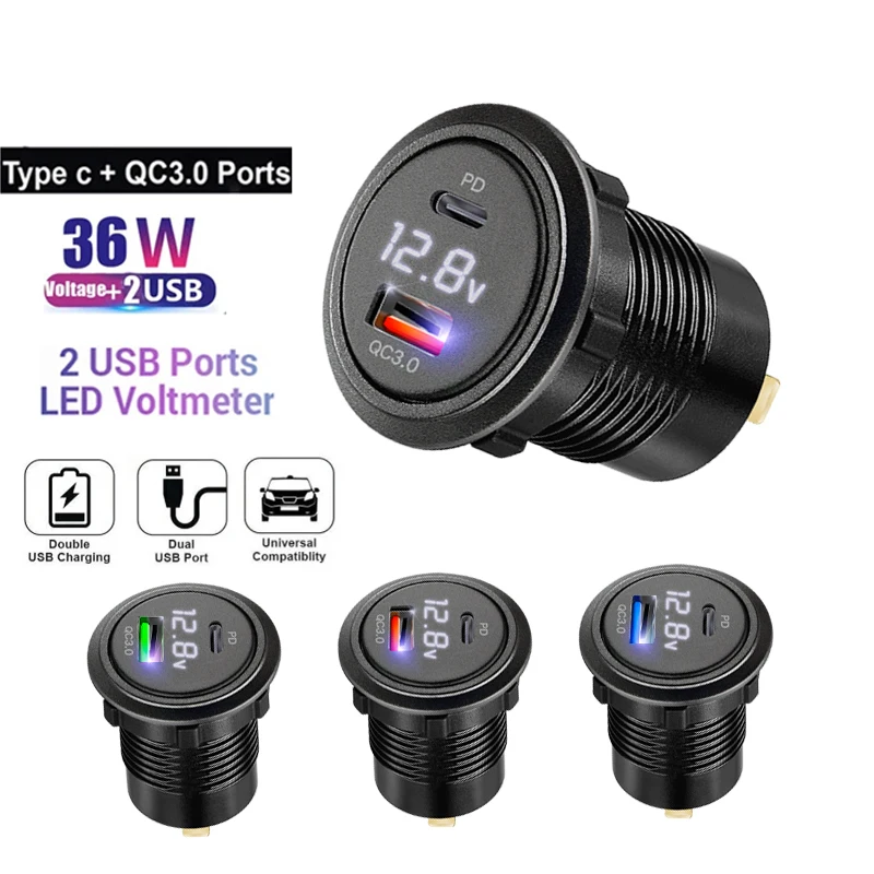 Voltemter usb charger toyota car outlet socket for 12V/24V Cars Boats Motorcycle tomada usb 12v automotivo charge for Audi
Voltemter usb charger toyota car outlet socket for 12V/24V Cars Boats Motorcycle tomada usb 12v automotivo charge for Audi