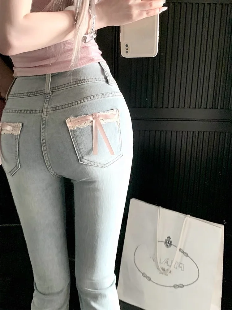 Elastic Slimming Long Pants High Waist Cotton Stretch Denim Floor-Length Knot Ear Musoom Design Faionable Sexy
Elastic Slimming Long Pants High Waist Cotton Stretch Denim Floor-Length Knot Ear Musoom Design Faionable Sexy