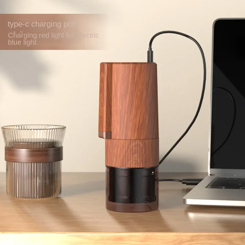 Wood Grain Portable Electric Bean Grinder Typr-c USB Charging Coffee Machine Automatic Coffee Grinder CNC Steel Core jx pro
Wood Grain Portable Electric Bean Grinder Typr-c USB Charging Coffee Machine Automatic Coffee Grinder CNC Steel Core jx pro