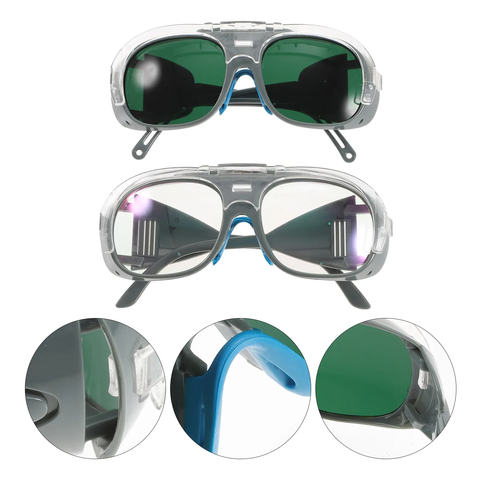2Pcs Welding Goggles Protective Safety Glasses Flip-Up Design Light Weight Uv Protection for Welding Cutting Grinding
2Pcs Welding Goggles Protective Safety Glasses Flip-Up Design Light Weight Uv Protection for Welding Cutting Grinding