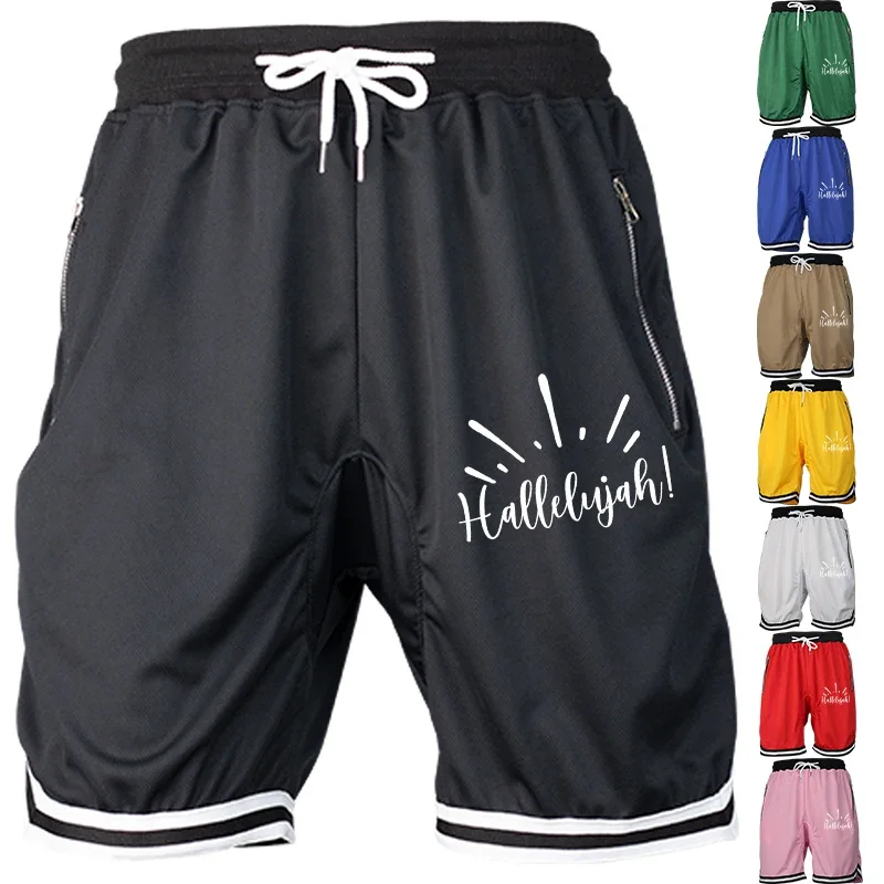 Мужские летние баскетбольные фитнес-спортивные дышащие сетчатые повседневные свободные модные спортивные штаны в стиле хип-хоп, шорты 
Мужские летние баскетбольные фитнес-спортивные дышащие сетчатые повседневные свободные модные спортивные штаны в стиле хип-хоп, шорты