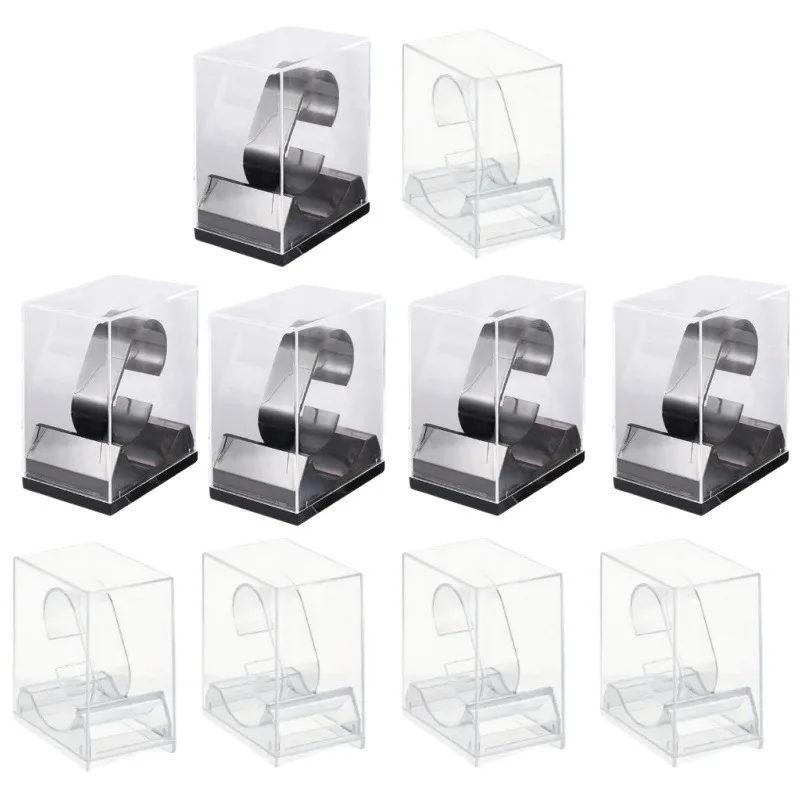 10 шт., акриловая подставка для часов, коробки, прозрачный пластиковый корпус для часов, полый для дисплея браслета, прозрачный кристалл, подарочная упаковка
10 шт., акриловая подставка для часов, коробки, прозрачный пластиковый корпус для часов, полый для дисплея браслета, прозрачный кристалл, подарочная упаковка