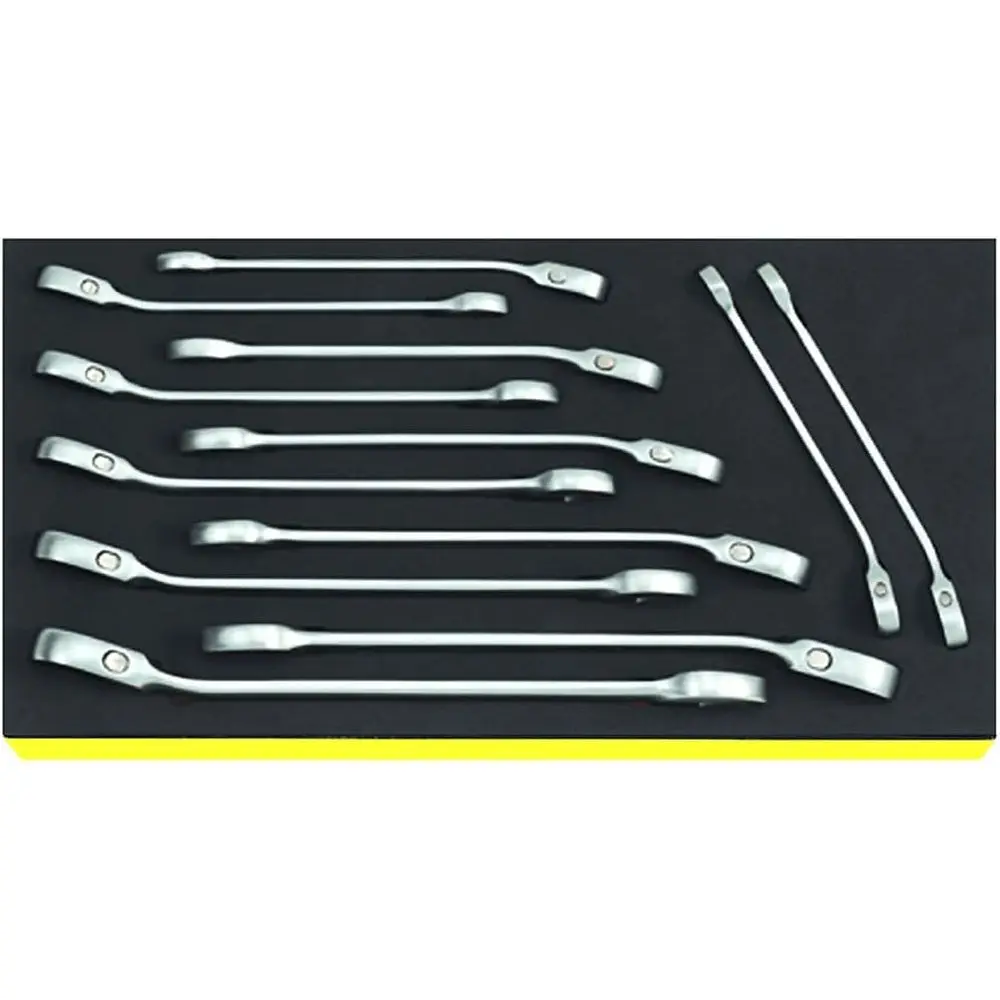12-Piece Ratcheting Spanner Set, 8-19mm, Open-Ratch, Lightweight & Durable, German-Made
12-Piece Ratcheting Spanner Set, 8-19mm, Open-Ratch, Lightweight & Durable, German-Made