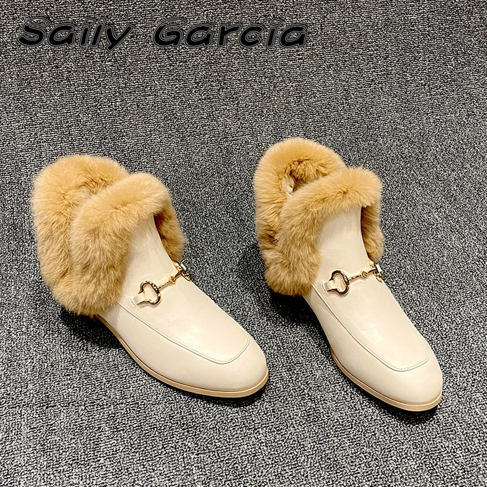 Microfiber Leather Metal Buckle Short Plush Slip On Shoes Christmas Wild Fashion Mid Heel Boots Pointed Toe Women Ankle Boots
Microfiber Leather Metal Buckle Short Plush Slip On Shoes Christmas Wild Fashion Mid Heel Boots Pointed Toe Women Ankle Boots