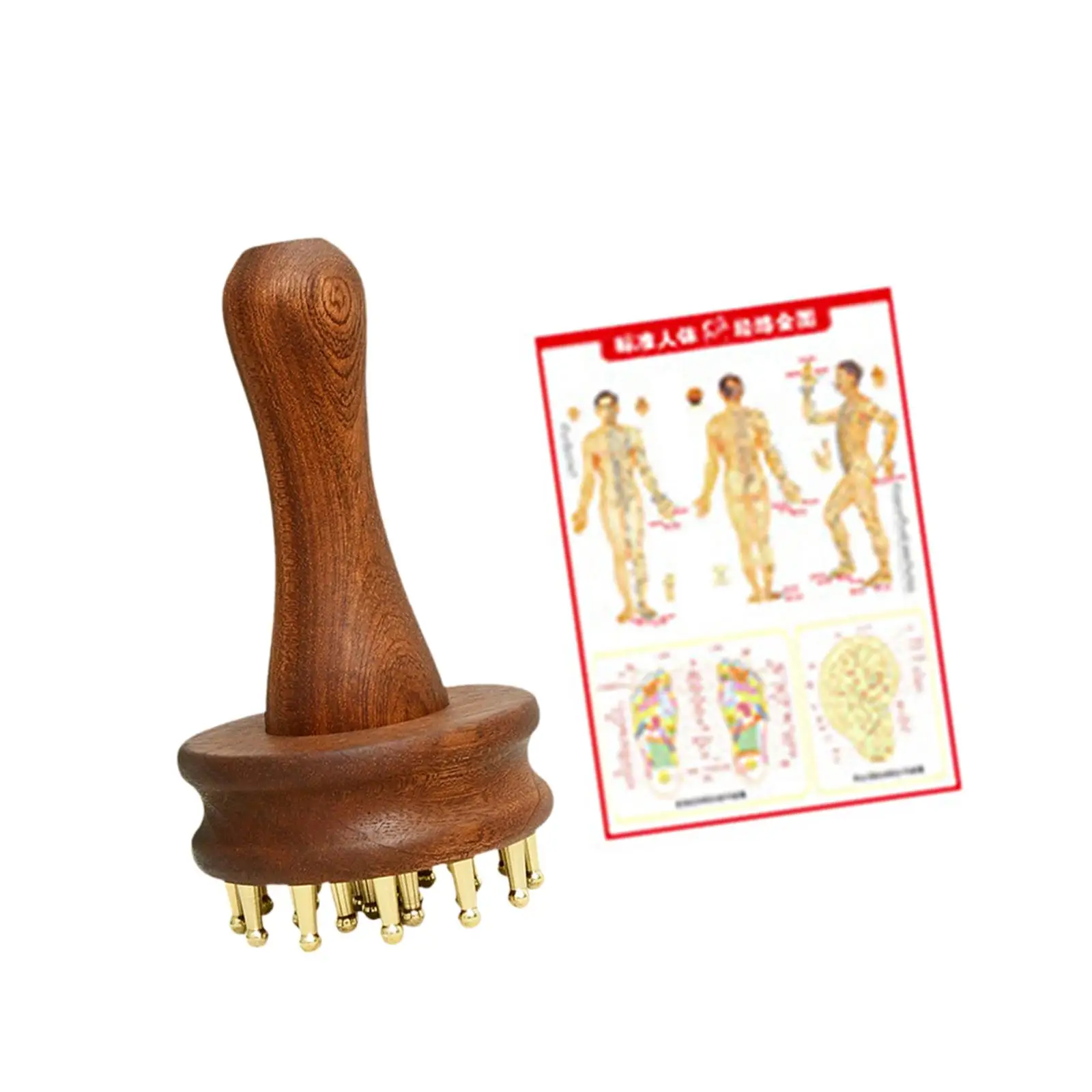 Wooden Massage Body Brush Multifunction Deep Tissue Handheld 24 Brass Tooth Guasha Scraping Brush for Grooming Salon Office Gift
Wooden Massage Body Brush Multifunction Deep Tissue Handheld 24 Brass Tooth Guasha Scraping Brush for Grooming Salon Office Gift
