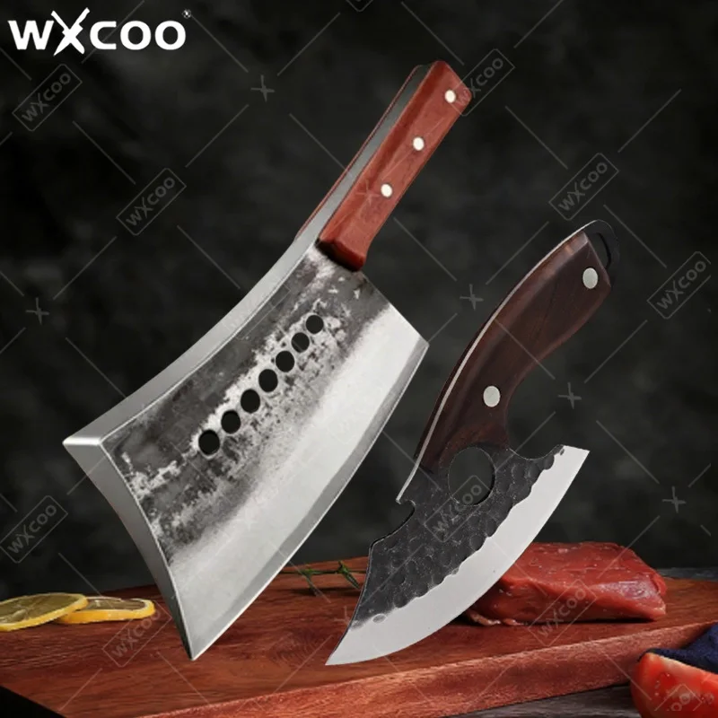 WXCOO Hand Forged Bone Cutting Knife Kitchen Knife Butcher Knife Chef Cooking Cutter Tools Thickness Blade High Hardness
WXCOO Hand Forged Bone Cutting Knife Kitchen Knife Butcher Knife Chef Cooking Cutter Tools Thickness Blade High Hardness
