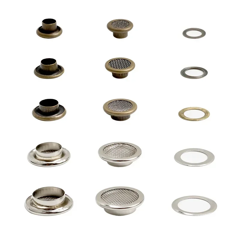 100set Silver Brass Mesh Metal Grommet Eyelets Install Tool Grommet Kits Craft Making, Repair, Decoration and DIY Projects
100set Silver Brass Mesh Metal Grommet Eyelets Install Tool Grommet Kits Craft Making, Repair, Decoration and DIY Projects