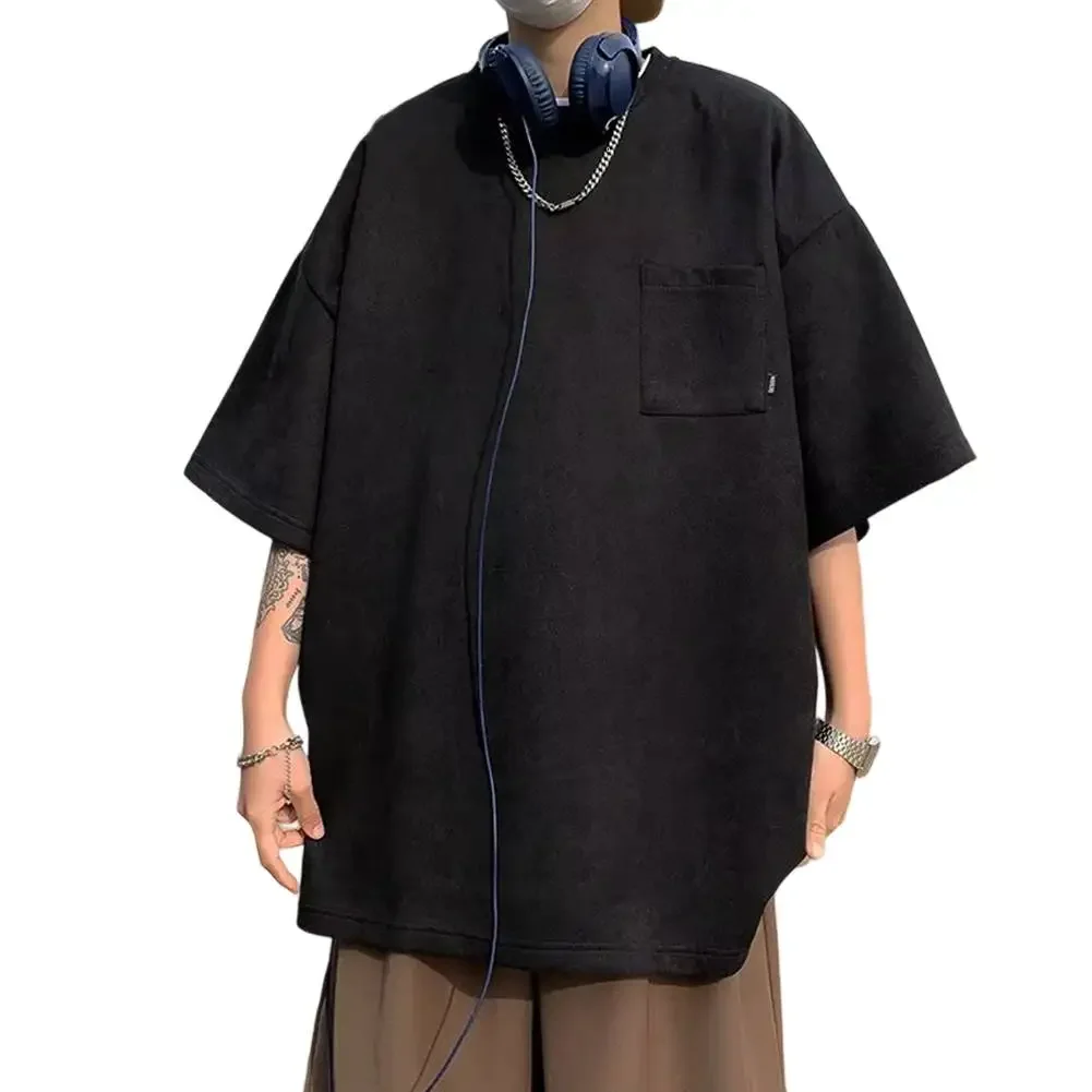 Korean Short Sleeve Loose Round Neck Tee Casual Outing Everyday Apparel Fashionable Clothing Regular Length Top
Korean Short Sleeve Loose Round Neck Tee Casual Outing Everyday Apparel Fashionable Clothing Regular Length Top