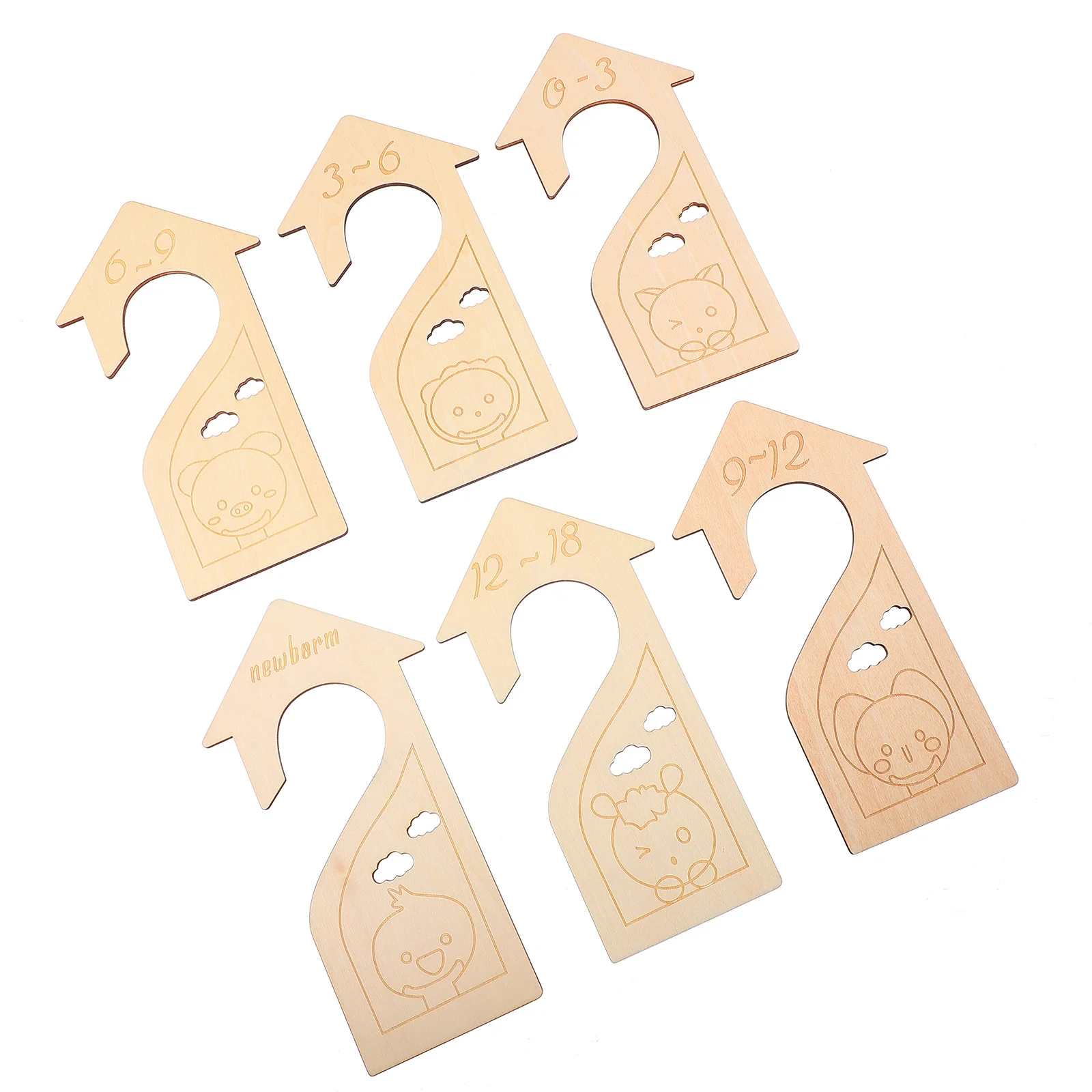Wooden Divider for Baby Closet Organizer 1 Set Creative Chic Wardrobe Separators for Clothes Newborn
Wooden Divider for Baby Closet Organizer 1 Set Creative Chic Wardrobe Separators for Clothes Newborn