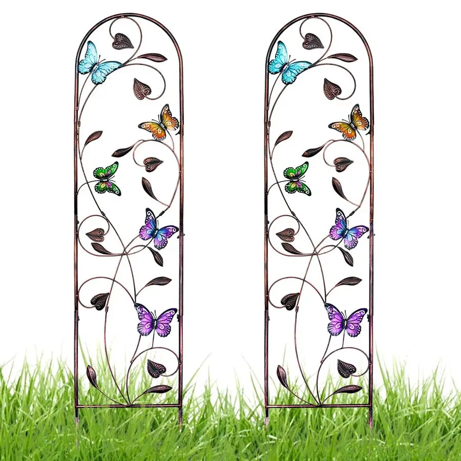 Set of 2 Packs Butterfly Metal Garden Trellis for Climbing Plants,Outdoor Decorative Flowers Arch Fence Trellis for Outdoor Pati
Set of 2 Packs Butterfly Metal Garden Trellis for Climbing Plants,Outdoor Decorative Flowers Arch Fence Trellis for Outdoor Pati