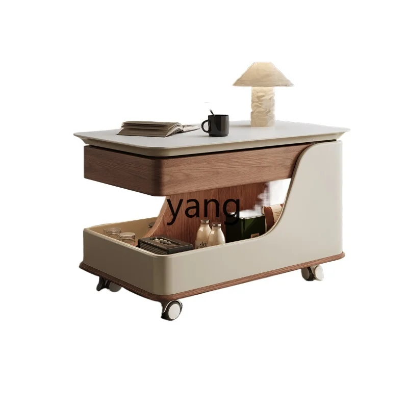 LH mobile coffee table living room home light luxury high-end rotating modern simple rock slab edge table
LH mobile coffee table living room home light luxury high-end rotating modern simple rock slab edge table