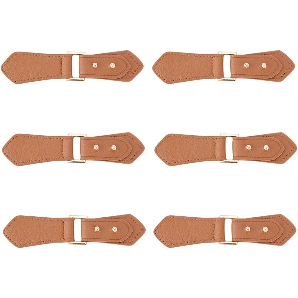 6 Pairs Leather Sew-On Toggles Closures Saddle Brown PU Leather Snap Toggle with Pins Metal Leather Clasp Fastener Replacement
6 Pairs Leather Sew-On Toggles Closures Saddle Brown PU Leather Snap Toggle with Pins Metal Leather Clasp Fastener Replacement