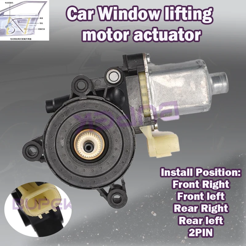 82460/82450/83460/83450J7000 For Kia Ceed 2020-2025 Car Window lifting motor actuator 2PIN universal electric elevators glasses
82460/82450/83460/83450J7000 For Kia Ceed 2020-2025 Car Window lifting motor actuator 2PIN universal electric elevators glasses