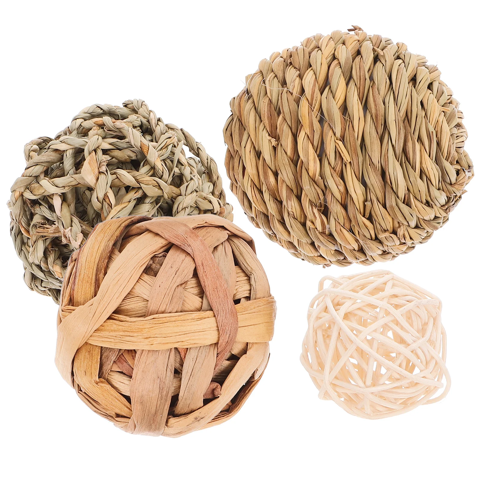 4Pcs Pet Chew Balls Natural Straw Rattan Woven Interactive Fetch Game Teeth Cleaning Biting Training Chew Balls
4Pcs Pet Chew Balls Natural Straw Rattan Woven Interactive Fetch Game Teeth Cleaning Biting Training Chew Balls