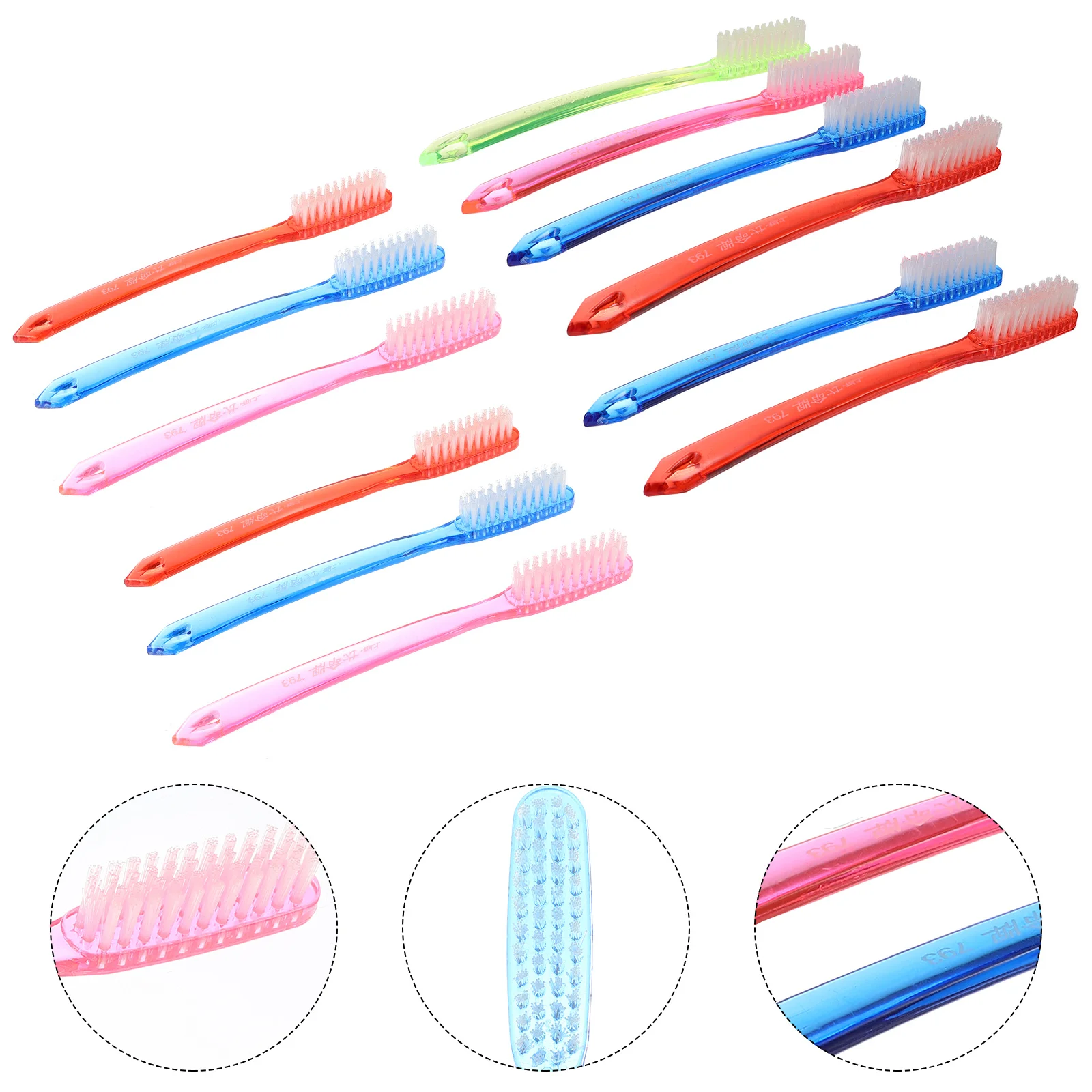12Pcs Super Hard Bristles Adult Toothbrush Premium Material Anti-Slip Design Effective Teeth Stain Cleaning Daily Travel Use
12Pcs Super Hard Bristles Adult Toothbrush Premium Material Anti-Slip Design Effective Teeth Stain Cleaning Daily Travel Use