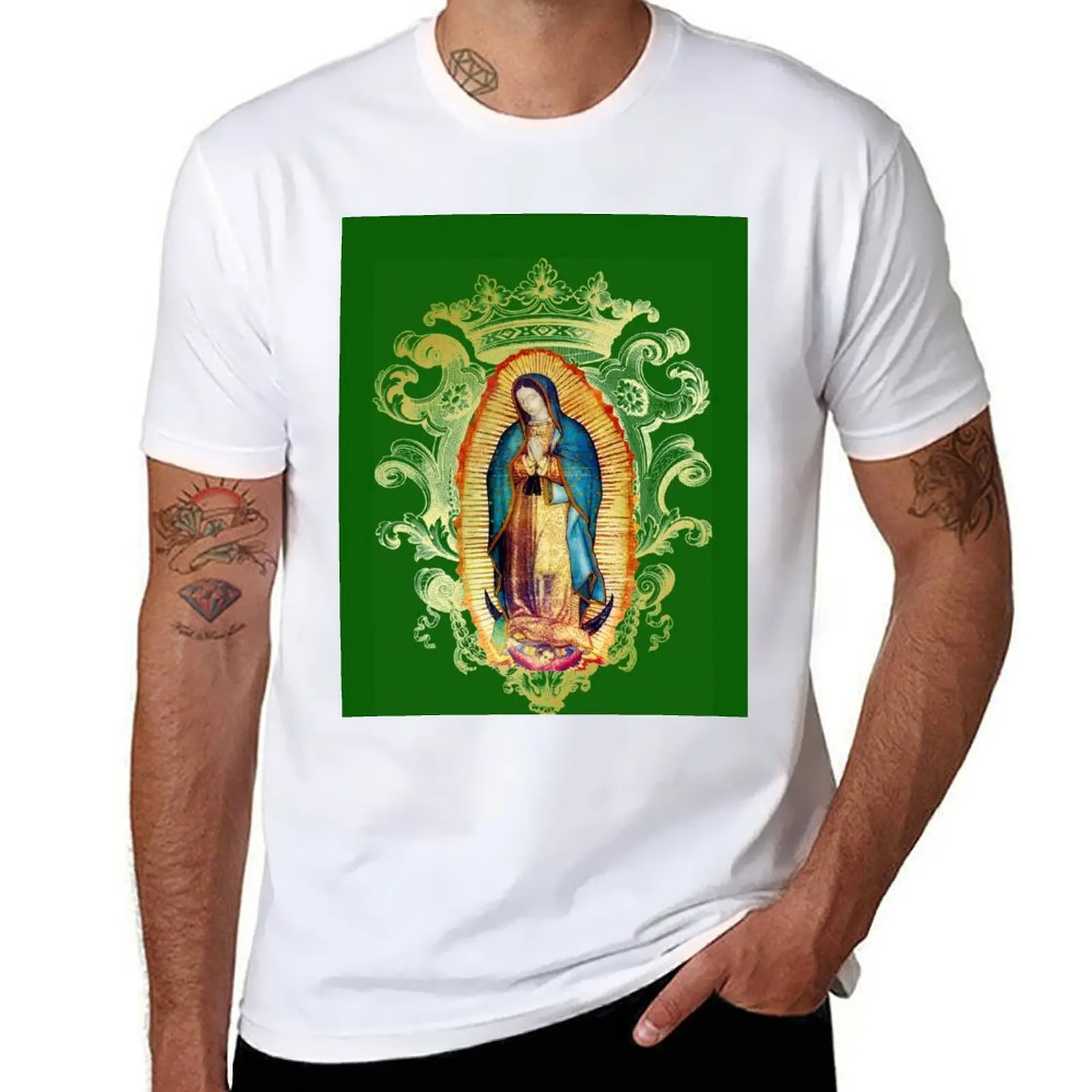 Guadalupe Mexican Aztec Virgin of Mexico Mary Our Lady Tilma 20-102 T-Shirt Graphic Print Short Sleeve T-Shirt
Guadalupe Mexican Aztec Virgin of Mexico Mary Our Lady Tilma 20-102 T-Shirt Graphic Print Short Sleeve T-Shirt