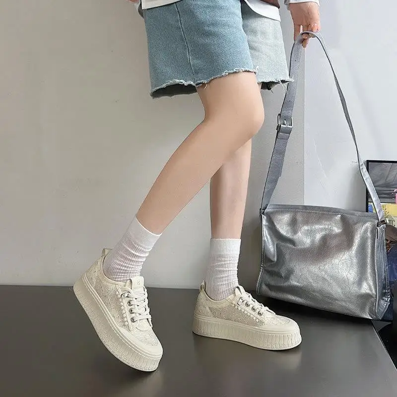 Breathable Mesh Pearl Embellished Thick Heel Fishing Booties Women's Fashion Casual Shoes Comfortable Leather Slip-On Loafers
Breathable Mesh Pearl Embellished Thick Heel Fishing Booties Women's Fashion Casual Shoes Comfortable Leather Slip-On Loafers