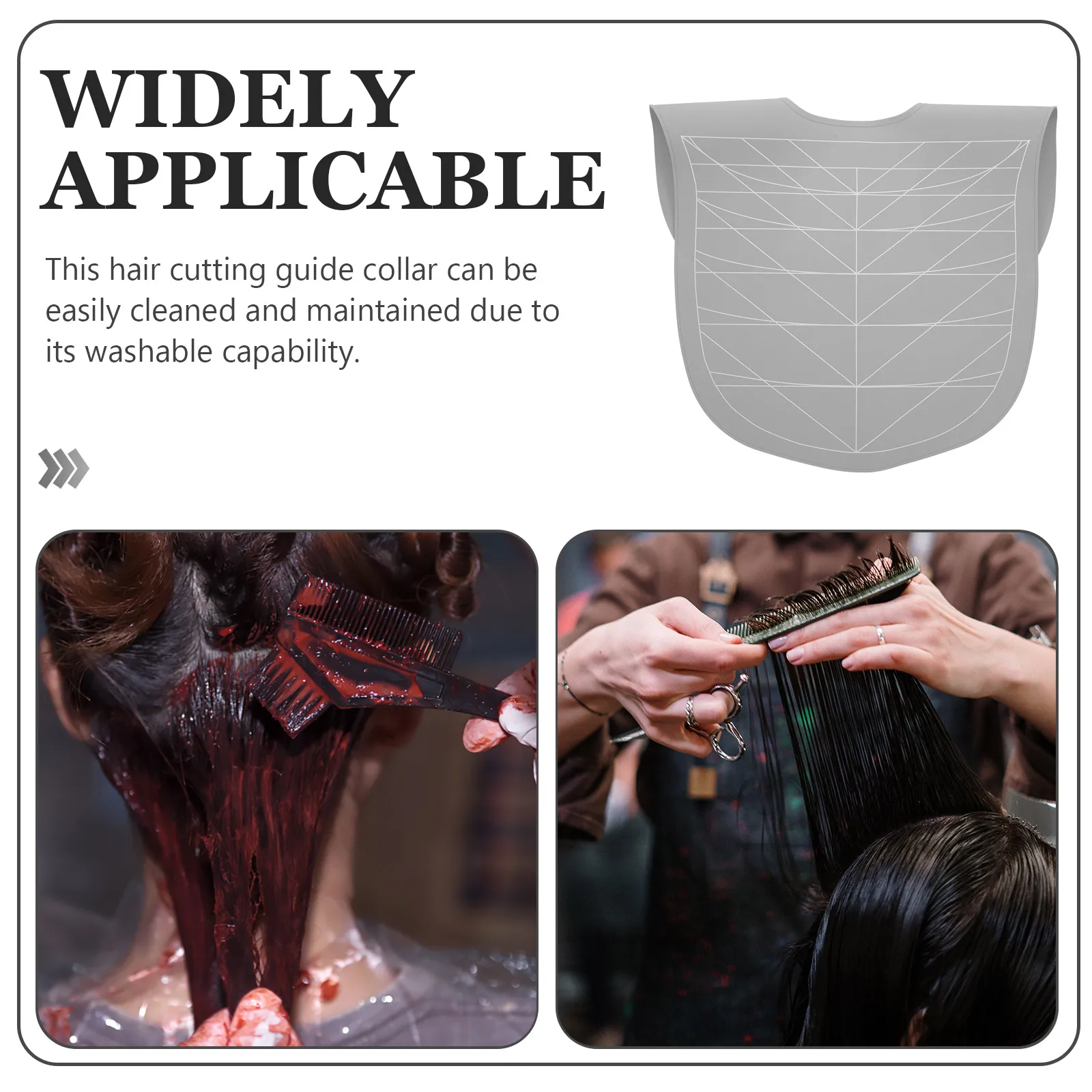 Hair Cutting Guide Collar Soft Silicone Extended Design For Men Neck Protection Washable Haircut Cape Salon Supplies
Hair Cutting Guide Collar Soft Silicone Extended Design For Men Neck Protection Washable Haircut Cape Salon Supplies