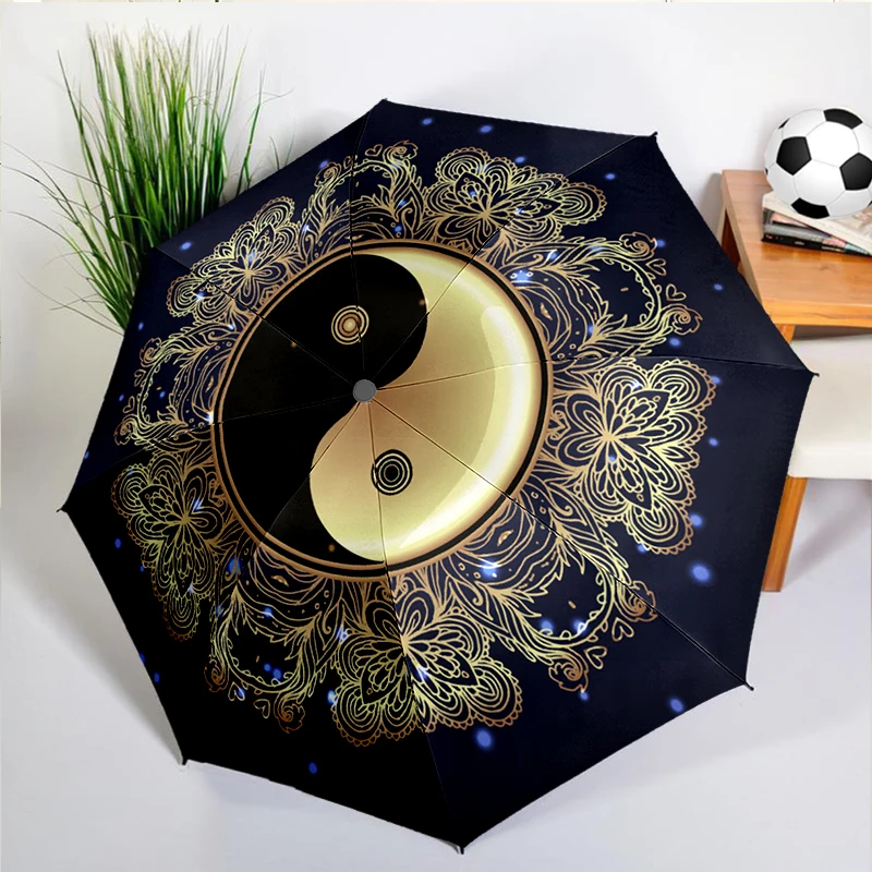 1PC Yinyang Mandala Umbrella Automatic Open/close, Sturdy Iron Frame & 8-Rib Struct, Umbrella for Women & Men, Christmas Gift
1PC Yinyang Mandala Umbrella Automatic Open/close, Sturdy Iron Frame & 8-Rib Struct, Umbrella for Women & Men, Christmas Gift