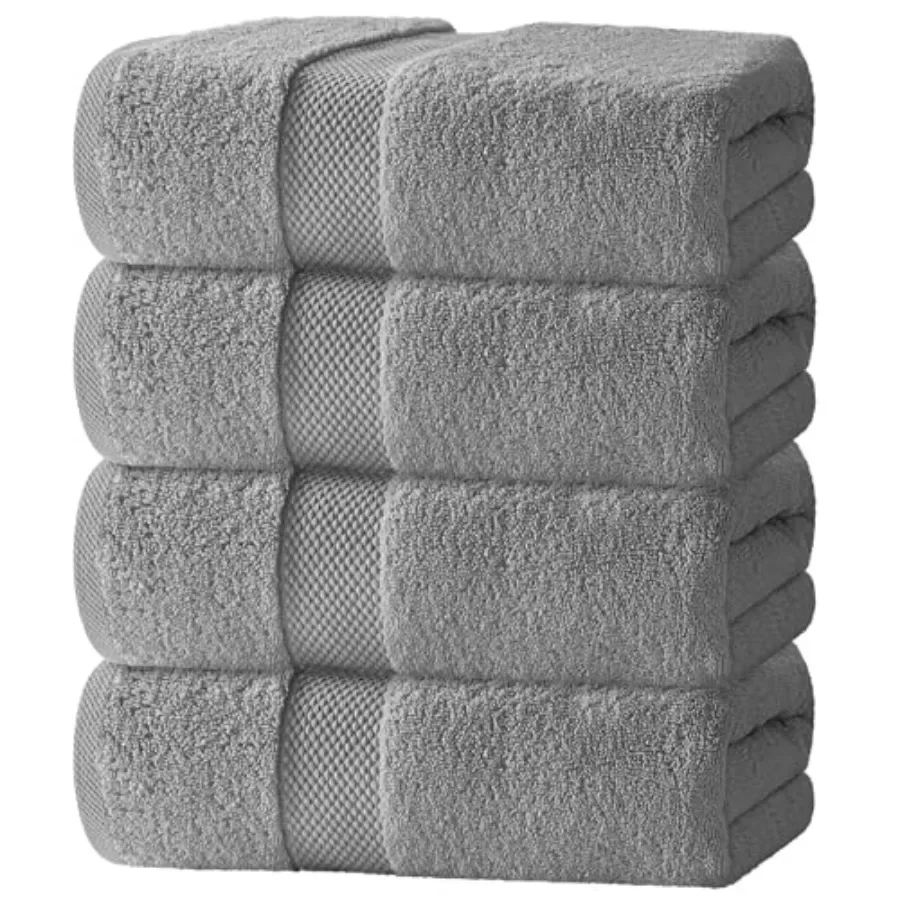 Luxury Bath Towels Set of 4 Large - 700 GSM Cotton Ultra Soft Bath Towels 27x54 Highly Absorbent and Quick Dry Hotel Bathroom T
Luxury Bath Towels Set of 4 Large - 700 GSM Cotton Ultra Soft Bath Towels 27x54 Highly Absorbent and Quick Dry Hotel Bathroom T