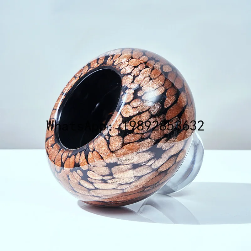 X20 Creative Amber Ice Crack Glass Vase Ornament
X20 Creative Amber Ice Crack Glass Vase Ornament