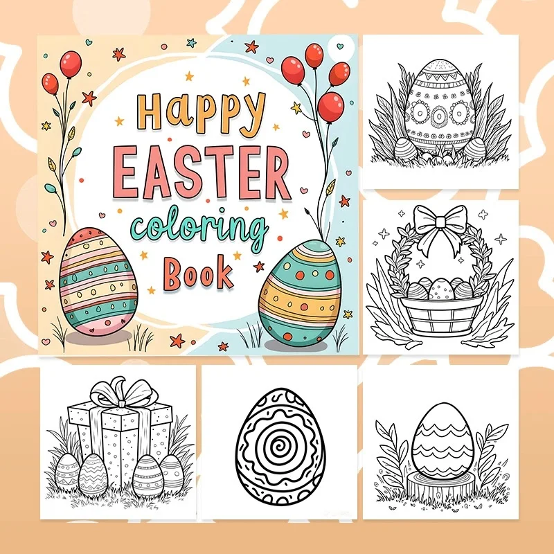 Happy Easter Coloring Book Cute Stress Relief Drawing Pages Perfect Gift for Birthday and Party
Happy Easter Coloring Book Cute Stress Relief Drawing Pages Perfect Gift for Birthday and Party