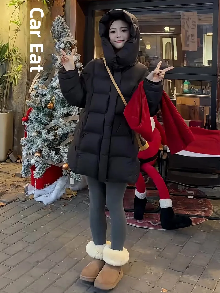 Женская зимняя корейская куртка-пуховик средней длины Bla с капюшоном, белая, теплая, универсальная, приталенная, со съемным капюшоном
Женская зимняя корейская куртка-пуховик средней длины Bla с капюшоном, белая, теплая, универсальная, приталенная, со съемным капюшоном